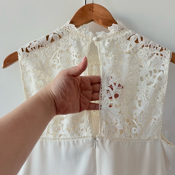 Theory Aronella Ivory Lace Dress - Picture 6 of 10